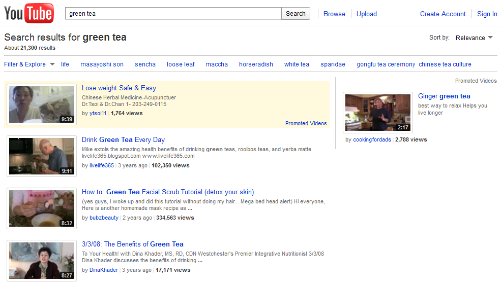 YouTube search results for green tea.png