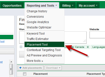 adwords-reporting-tools-placement-tool