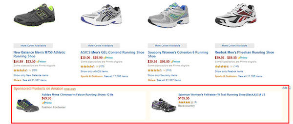 Amazon Sponsored Products Running Shoes