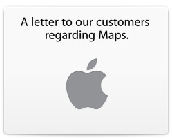 Apple Maps iOS apology on its website