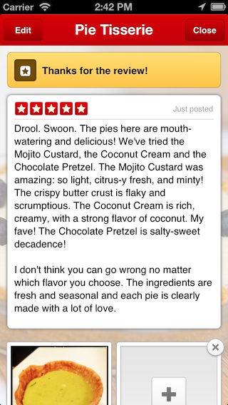 Yelp Mobile Review