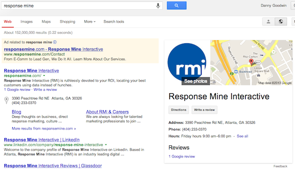 RMI Google SERP