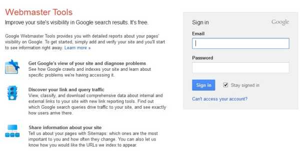 Google Webmaster Tools Google Webmaster Tools