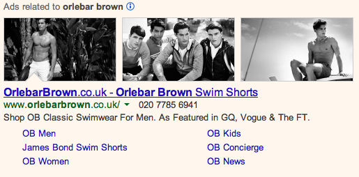 AdWords Image Extensions Orlebar Brown