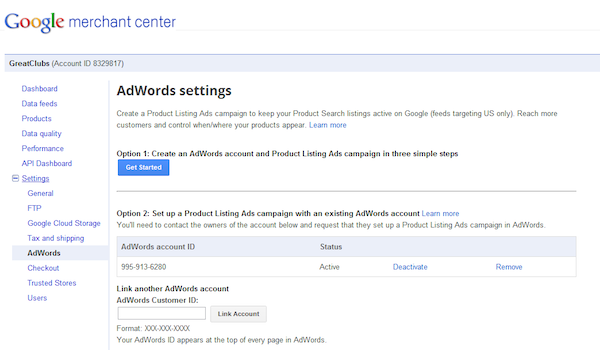 link-adwords-google-merchant-accounts